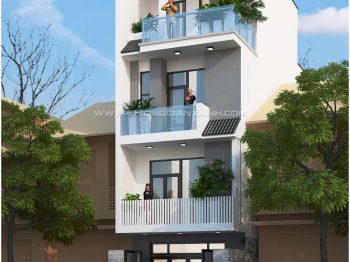 Thiết kế nhà phố 4 tầng ở TP Vũng Tàu