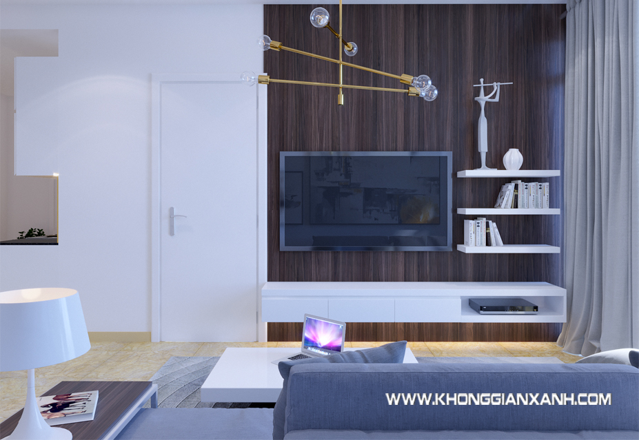 Thiết kế nội thất phòng khách căn hộ Luxcity