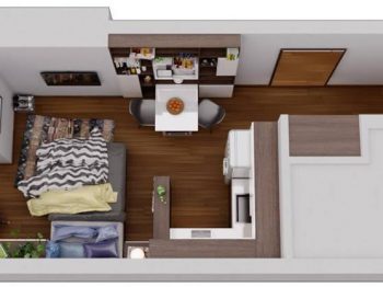 Thiết kế nội thất căn hộ Office-tel TPHCM