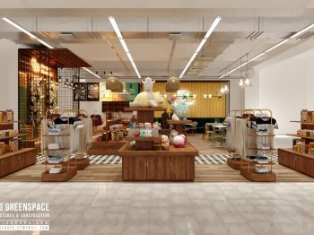 Thiết kế gian hàng Souvenir trong Lotte Mart