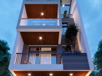 Thiết kế nhà phố Khang Linh Vũng Tàu – 4 tầng