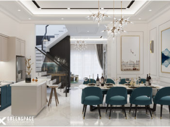 Nội thất nhà phố tân cổ điển – vẻ đẹp hiện đại sang trọng