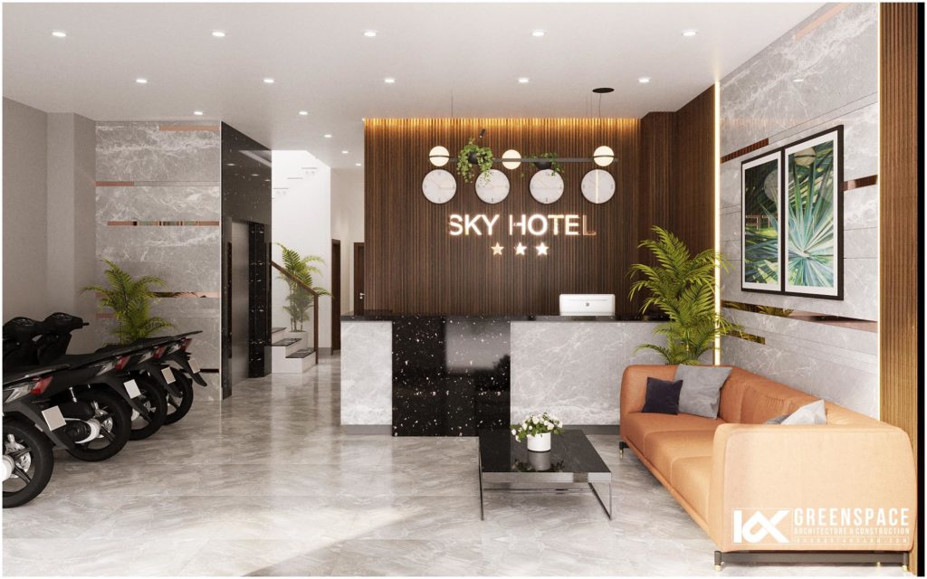 Thiết kế nội thất khách sạn Sky Hotel