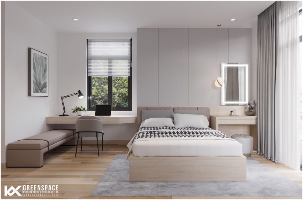 Thiết kế nội thất nhà phố đẹp Vũng Tàu – Gam màu nhẹ nhàng tinh tế