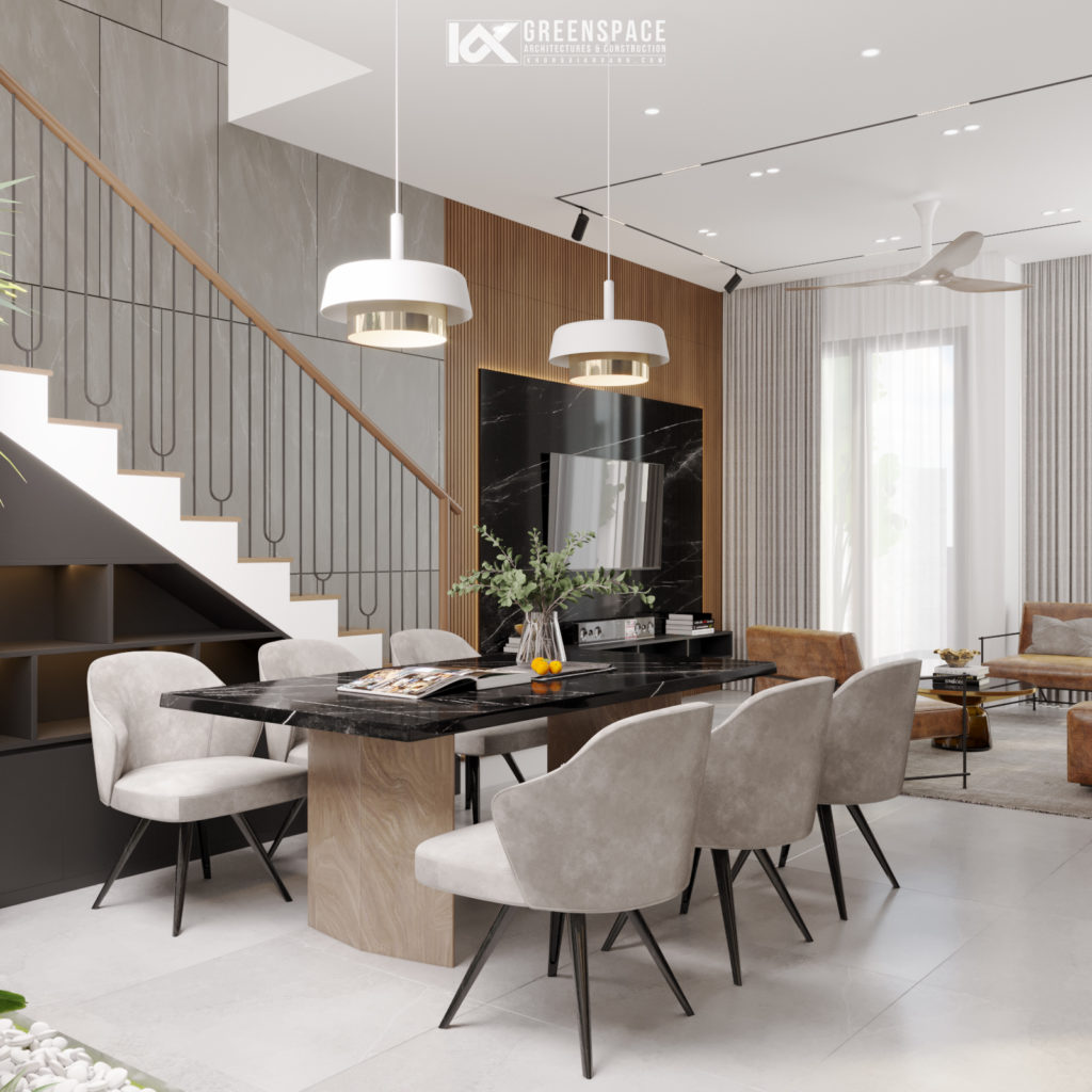 Thiết kế nội thất nhà ở 3 tầng – phong cách trẻ trung hiện đại