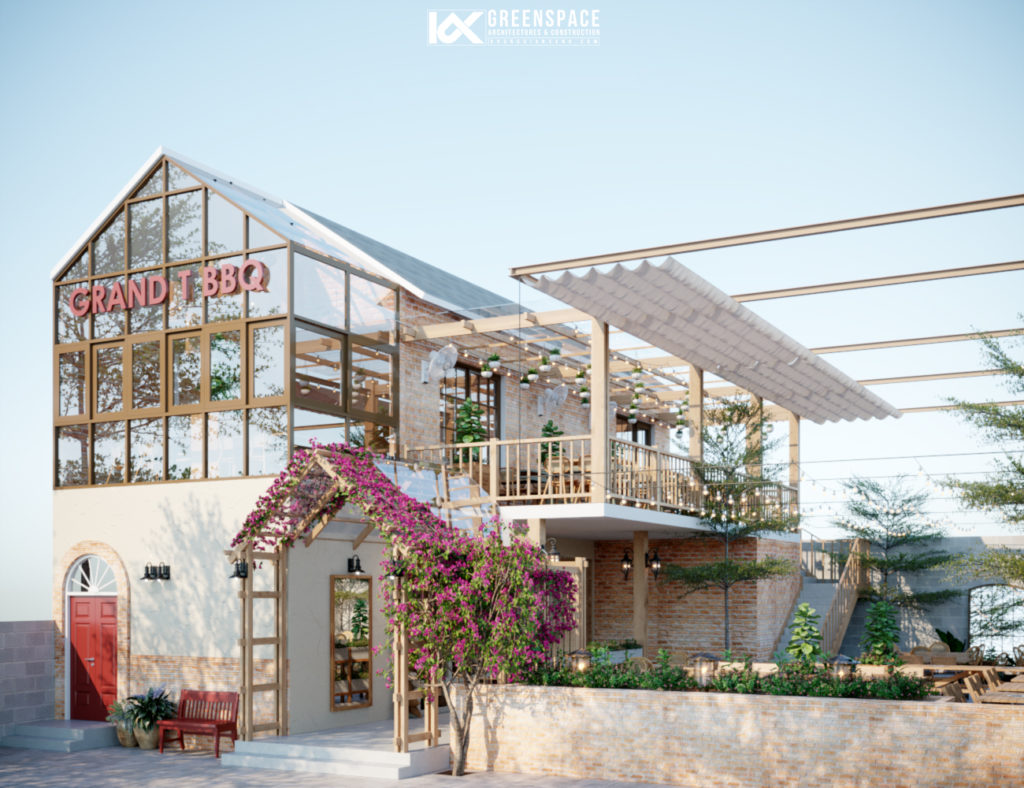 Thiết kế nhà hàng lẩu nướng - phong cách mộc mạc gần gũi