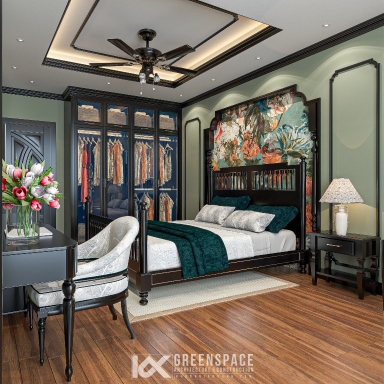 Thiết kế phòng ngủ theo phong cách Indochine