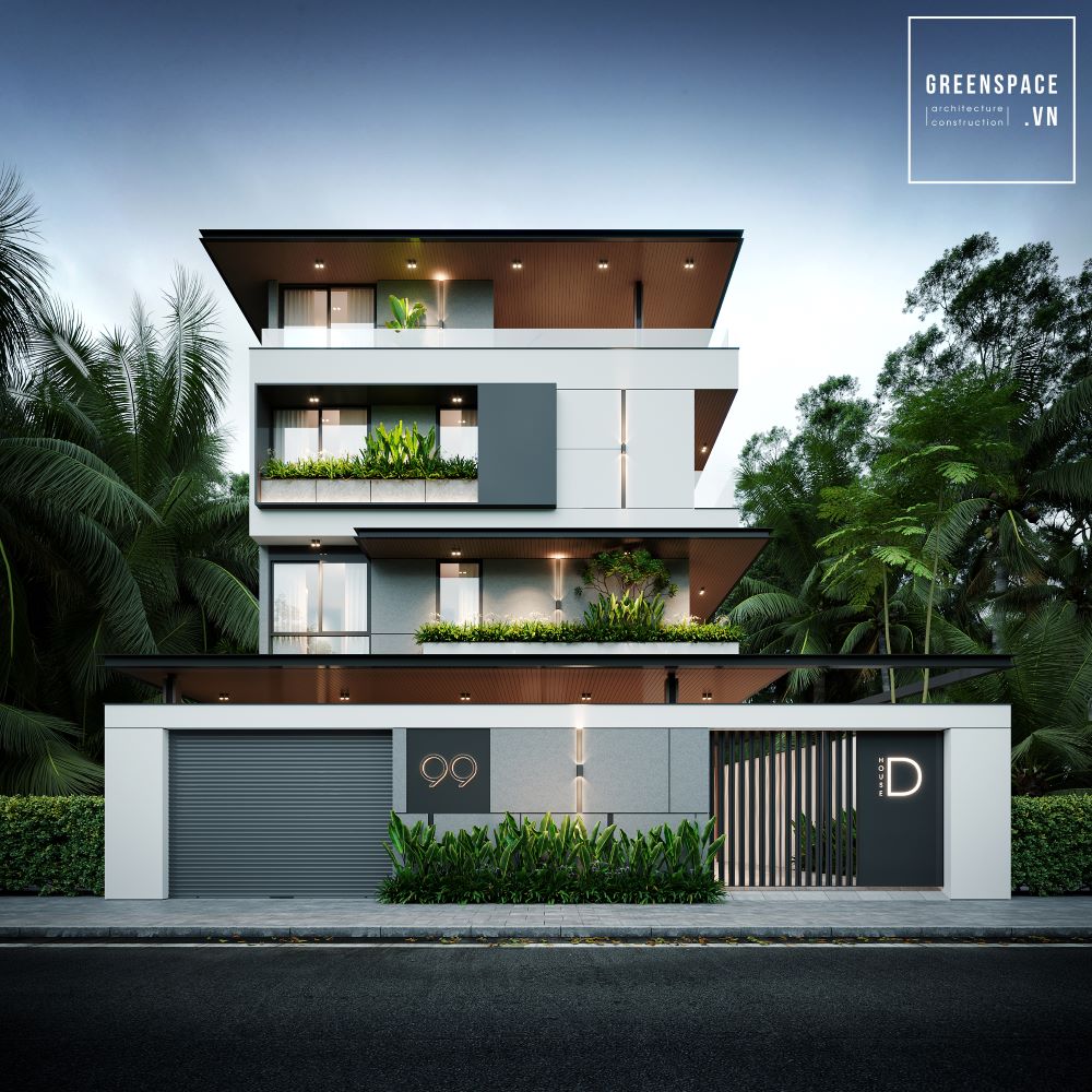 thiết kế bà thi công biệt thự bãi sau