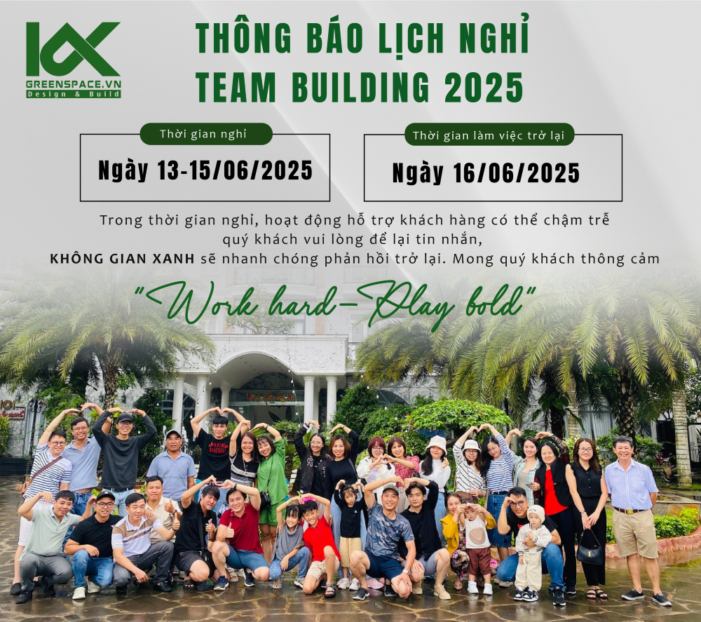 lịch nghỉ team building