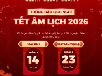 THÔNG BÁO LỊCH NGHỈ TẾT ÂM LỊCH 2026